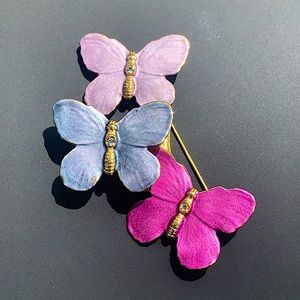 Vintage Fluttering Butterfly Fashion Broach Pin